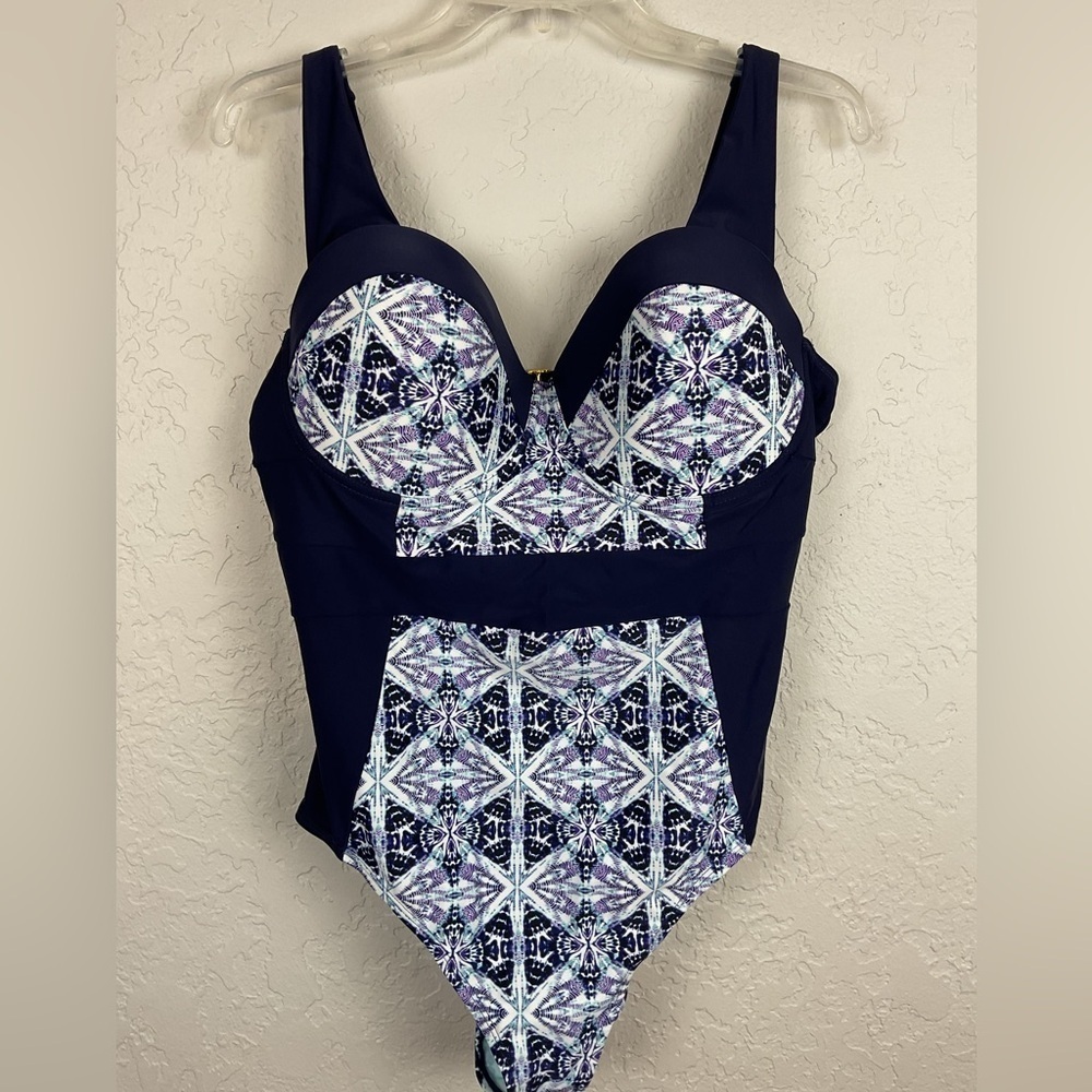 Adore Me Liandra Contour Plus Bathing Suit One Piece Swimsuit Size 40D 1X